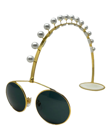 Louis Vuitton, 'De Rigo" Pearl Wire Top Sunglasses Z2391U / 948, SS24, OS