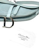 Dior Baby Blue Lizard Saddle Bag with Silver Hardware, SS01