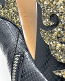 Marc Jacobs "Stasha" Snakeskin Embossed Booties, US 9