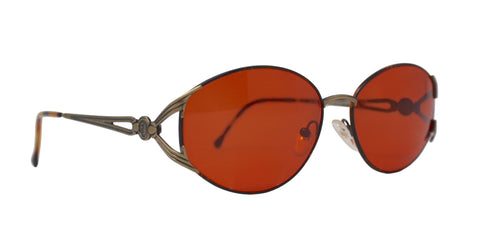 Fendi Orange Tinted 'Havana Antique' Sunglasses, 31-140, c. 80's, OS