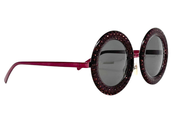 Louis Vuitton Deep Purple 'Nelly' Circle Sunglasses, Z0503-M0172, AW12,