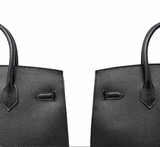 Hermès Birkin Sellier Bag, Noir Epsom Leather with Gold Hardware 25, 2020