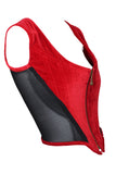 Vivienne Westwood Red Velvet Corset with Detachable Pleated Cape, 6 US / 42 IT