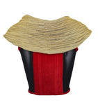 Vivienne Westwood Red Velvet Corset with Detachable Pleated Cape, 6 US / 42 IT