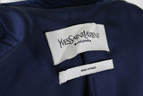 Yves Saint Laurent by Tom Ford Blue Velvet Skirt Suit, AW02, Size FR 36