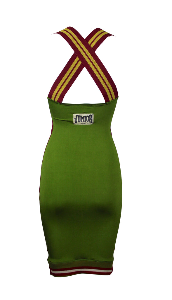 Jean Paul Gaultier Colorblock Jersey Dress, SS90, Size US 8