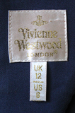 Vivienne Westwood Navy Crystal Orb Corset, c. 2000's, Size US 2
