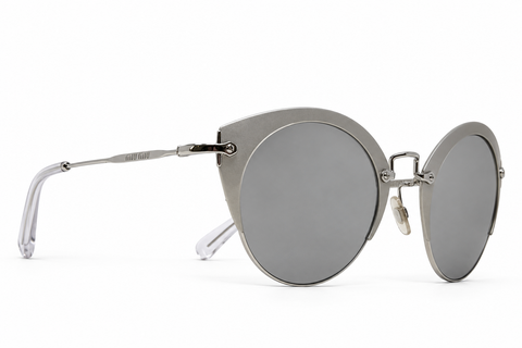 Miu Miu Silver Cat-eye Sunglasses, SMU 53R, AW 2016