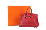 Hermès Rouge Braise Togo Leather Birkin, 2002, 35