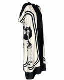 Hermès Brides de Gala Printed Silk Caftan Dress, AW15, 42 FR