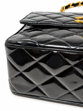 Chanel by Karl Lagerfeld Black Patent Quilted Big CC Flap Bag, c. 1994-96