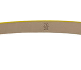 Chanel Fluorescent Yellow Python Embossed Belt with Logo Buckle, B12C, 28W