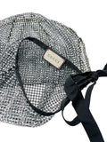 Gucci Silver Crystal Mesh Mask, AW17, Size OS