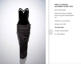 Thierry Mugler Velvet Cutout Evening Gown Dress, FW98, 36 FR
