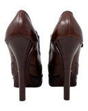 Prada Brown Leather Brogues Booties, c. 2009, 10 US / 40 EU