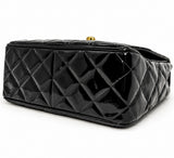 Chanel by Karl Lagerfeld Black Patent Quilted Big CC Flap Bag, c. 1994-96