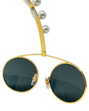Louis Vuitton, 'De Rigo" Pearl Wire Top Sunglasses Z2391U / 948, SS24, OS