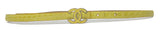 Chanel Fluorescent Yellow Python Embossed Belt with Logo Buckle, B12C, 28W