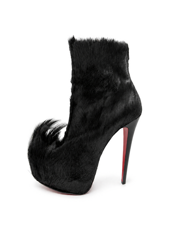Christian Louboutin Black Puck Booties, AW11, 41 EU / US 11