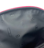Christian Dior Fuchsia Makeup Bag with CD Zip-pull