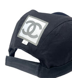 Chanel Navy Cashmere Sport Cap with Logo, Size L