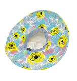 Chanel Blue Floral Print Sun Hat, SS97, Size 57 (M)