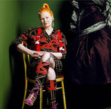 Vivienne Westwood for Wolford Grey Union Jack Bodyuit, 2002, M 