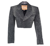 Vivienne Westwood Metallic Stingray Cropped Blazer, SS14, 4 US