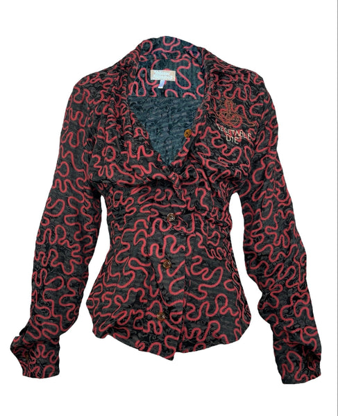 Vivienne Westwood Vegetable Dye Squiggle Shirt, AW14, US 6