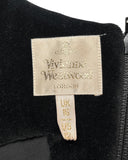 Vivienne Westwood " La Belle Hélène" Black Velvet Draped Corset, SS99, 12 US