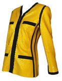 Chanel Yellow Scuba Jacket, "City Surfer", SS91, 40 FR