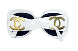 Chanel White Sunglasses with Gold Logo, “Barbie”, SS95, OS