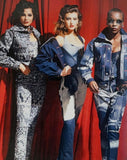 Vivienne Westwood Denim Rolls Royce Print Corset,  ‘Always On Camera’, FW92, Size US 2 / IT 38