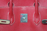 Hermès Rouge Braise Togo Leather Birkin, 2002, 35