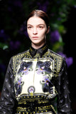 Givenchy Panther & Floral Print Button Down Shirt, AW11, 40 IT / US 4 Mariacarla Boscono