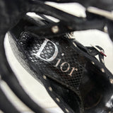 Chrtisitan Dior by John Galliano Bondage Bow Snakeskin Heels, FW03, 36.5 EU