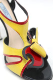 Prada Red and Black Flame Heels with Bow, SS12, 38 EU