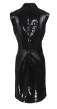 Jeremy Scott Black Sequin Mock Neck Cutout Mini Dress, c.2000's, 10 US
