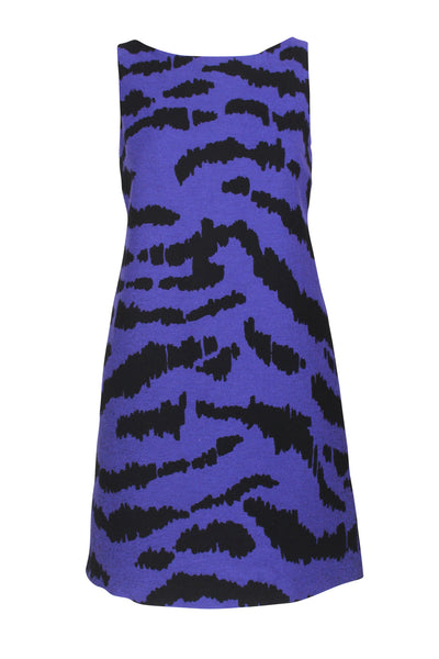 Moschino Purple Tiger Stripe Dress, c.2000's, 6 US
