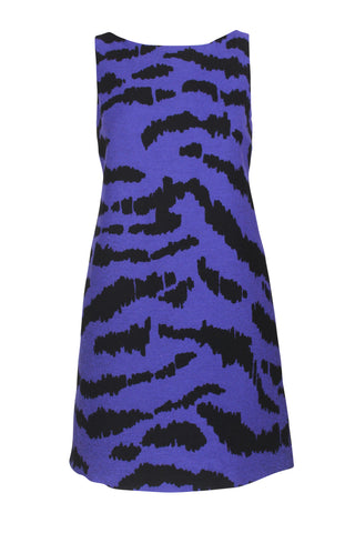 Moschino Purple Tiger Stripe Dress, c.2000's, 6 US