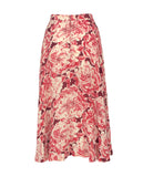 Vintage High Waisted Peony Rose Skirt, c.90's, XS
