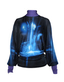 Jean Paul Gaultier Pussybow Light Flare Top, c. 2000's, S