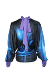 Jean Paul Gaultier Pussybow Light Flare Top, c. 2000's, S