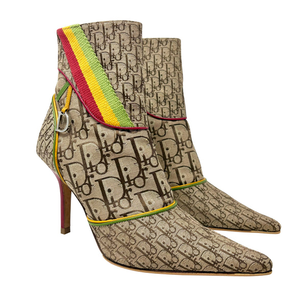 Christian Dior Rasta Trotter Monogram Booties, AW04, 36.5 EU