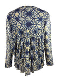 Jean Paul Gaultier Soleil, Psychedlic Print Cardigan, c. 2000's, Size XL