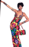 Gianni Versace Couture Pop Art Bodysuit, SS91, 42 IT/US 6 Linda Evangelista