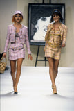 Chanel Pink and Multicolor Tweed Jacket Skirt Set, SS94, 34 FR