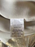 Marc Jacobs Metallic Gold One Shoulder Drapes Dress, 2009, 4/6 US