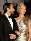 Marc Jacobs Metallic Gold One Shoulder Drapes Dress, 2009, 4/6 US