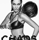 Chanel Silver and Black Basketball with Calfskin Chain Net, AW19, OS